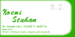 noemi stuhan business card